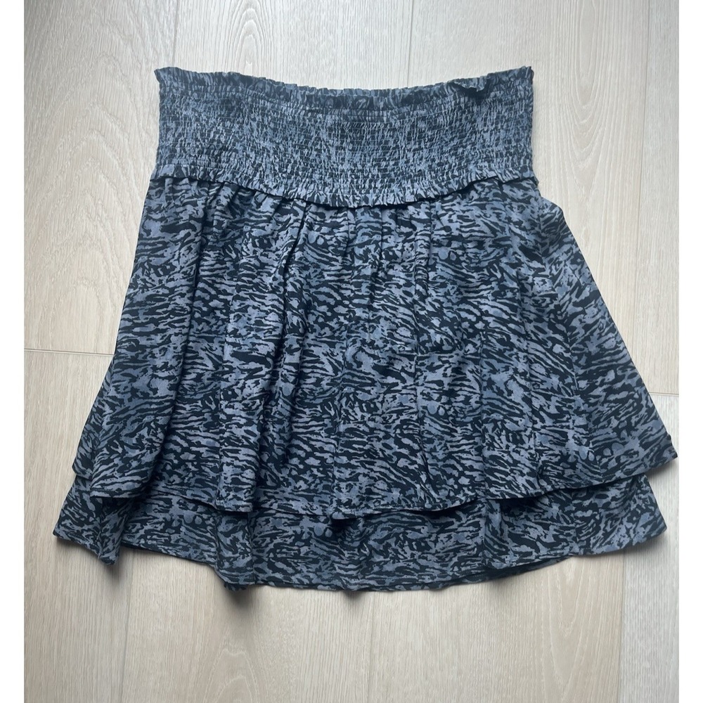 Rails Addison Skirt Women's Pull On Abstract Charcoal Black Mini Size Large